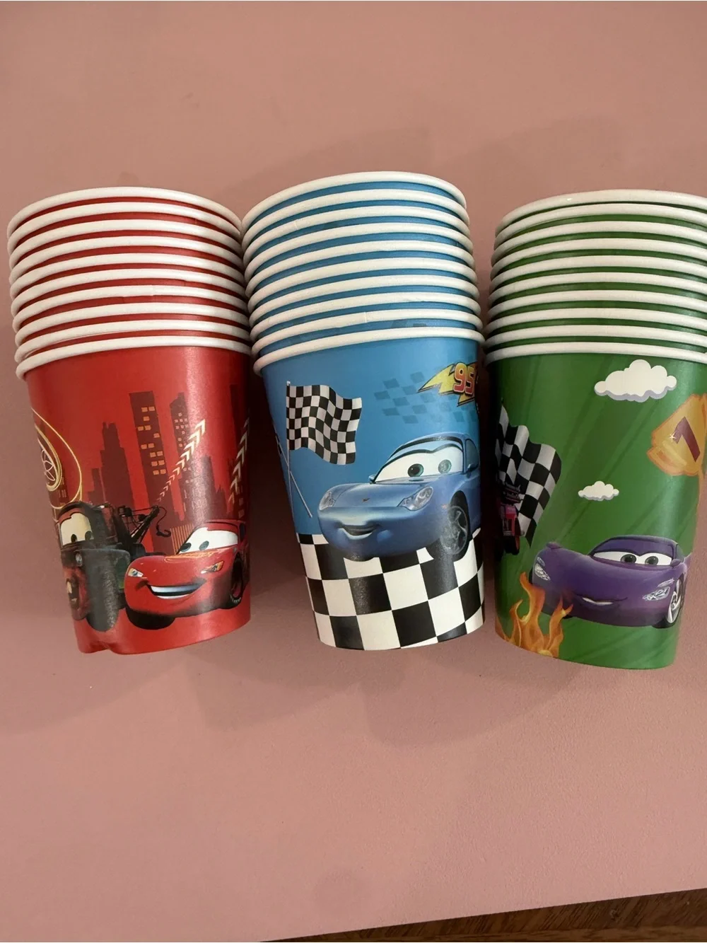 NEW Disney Pixar Cars Birthday Party Tableware Supplies Bundle 120 pieces total